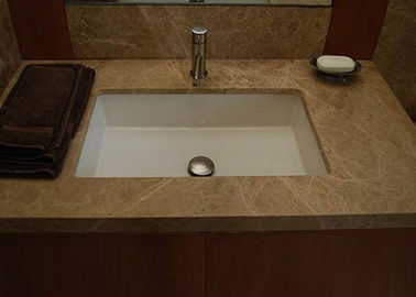 Emperador ανοικτό καφέ μαρμάρινα πέτρινα Countertops για το λουτρό/την κουζίνα