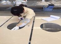 Τεχνητές μπεζ πέτρινες πλάκες χαλαζία για Countertop κουζινών