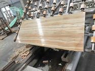 Άσπρα ξύλινα γκρίζα μαρμάρινα πέτρινα Countertops 2cm φλεβών μεγάλη πλάκα πάχους
