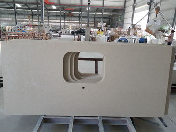93% στερεά πέτρινα Countertops άμμου χαλαζία με τη λοξευμένη άκρη