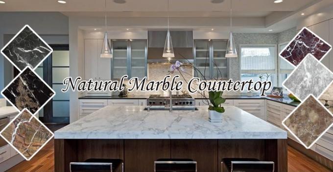 Καυτό Countertop κουζινών πώλησης γυαλισμένο Prefeb μαρμάρινο
